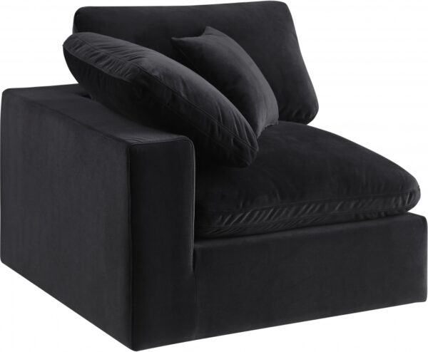 Comfy Velvet Upholstered Corner Modular Chair