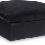 Comfy Velvet Upholstered Modular Ottoman
