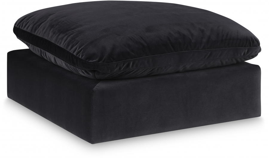 Comfy Velvet Upholstered Modular Ottoman