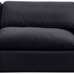 Comfy 117" Velvet Upholstered 3pc. Armless Modular Sofa