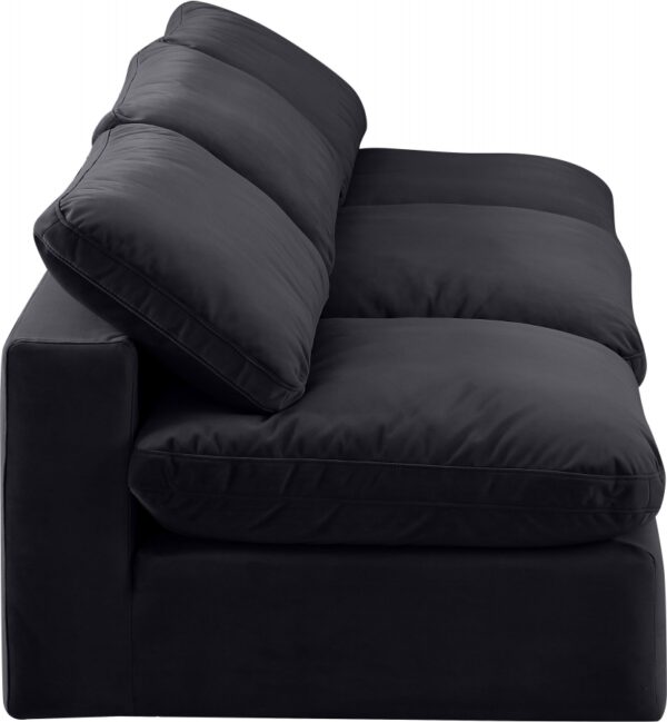 Comfy 117" Velvet Upholstered 3pc. Armless Modular Sofa