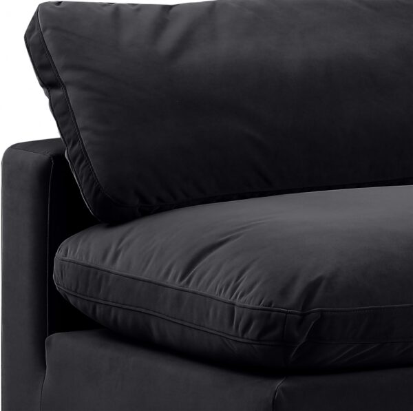 Comfy 117" Velvet Upholstered 3pc. Armless Modular Sofa
