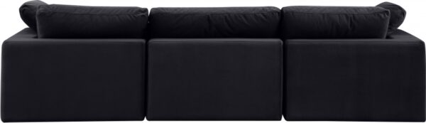 Comfy 119" Velvet Upholstered 3pc. Modular Sofa