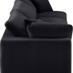 Comfy 119" Velvet Upholstered 3pc. Modular Sofa