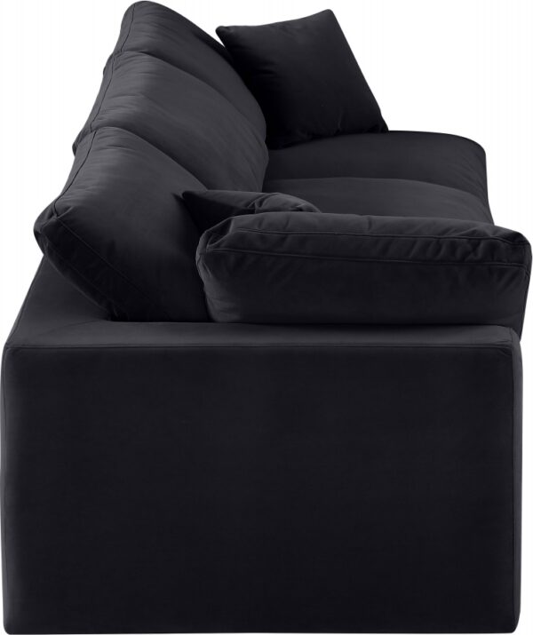 Comfy 119" Velvet Upholstered 3pc. Modular Sofa