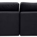 Comfy 158" Velvet Upholstered 4pc. Modular Sofa