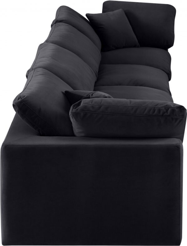 Comfy 158" Velvet Upholstered 4pc. Modular Sofa