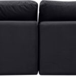 Comfy 78" Velvet Upholstered 2pc. Armless Modular Loveseat