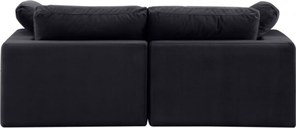 Comfy 80" Velvet Upholstered 2pc. Modular Loveseat