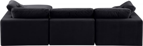 Comfy 119" Velvet Upholstered 4pc. Modular Sectional