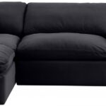 Comfy 119" Velvet Upholstered 4pc. Modular Sectional