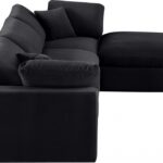 Comfy 119" Velvet Upholstered 4pc. Modular Sectional