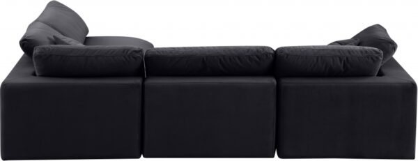 Comfy 119" Velvet Upholstered 4pc. Modular Sectional