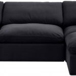 Comfy 119" Velvet Upholstered 4pc. Modular Sectional