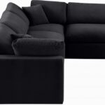 Comfy 119" Velvet Upholstered 4pc. Modular Sectional