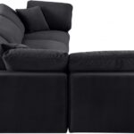 Comfy 119" Velvet Upholstered 4pc. Modular Sectional
