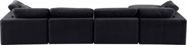Comfy 158" Velvet Upholstered 5pc. Modular Sectional