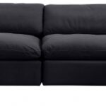 Comfy 158" Velvet Upholstered 5pc. Modular Sectional