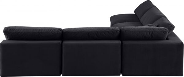 Comfy 118" Velvet Upholstered 5pc. Modular Sectional