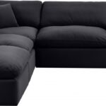 Comfy 118" Velvet Upholstered 5pc. Modular Sectional