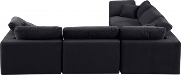 Comfy 119" Velvet Upholstered 5pc. Modular Sectional