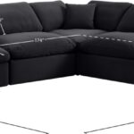 Comfy 119" Velvet Upholstered 5pc. Modular Sectional