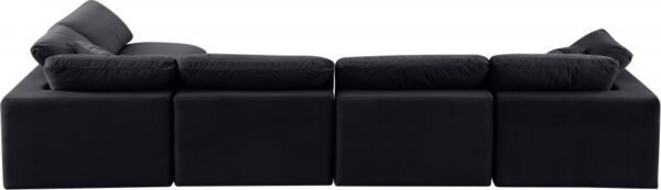 Comfy 158" Velvet Upholstered 5pc. Modular Sectional