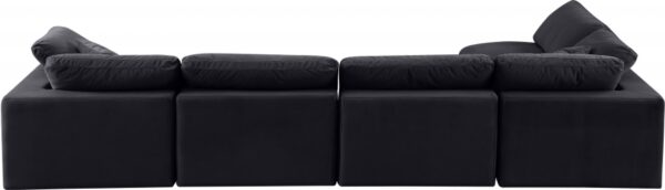 Comfy 158" Velvet Upholstered 5pc. Modular Sectional
