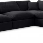 Comfy 158" Velvet Upholstered 6pc. Modular Sectional