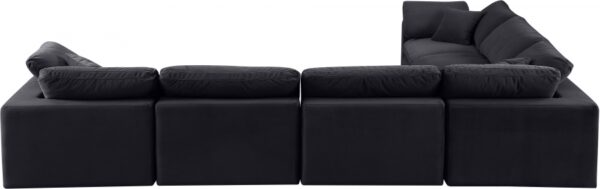 Comfy 158" Velvet Upholstered 6pc. Modular Sectional