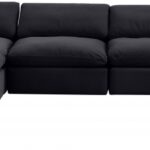 Comfy 158" Velvet Upholstered 6pc. Modular Sectional
