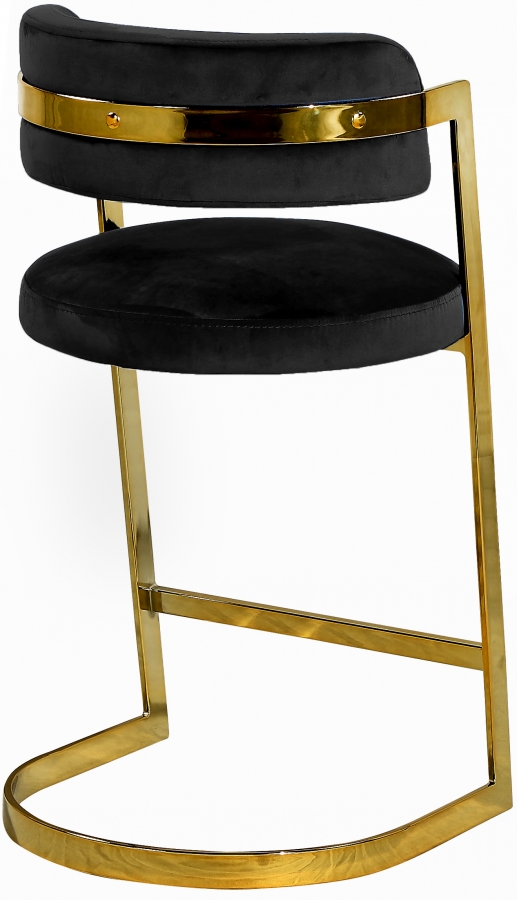 Stephanie Velvet Upholstered Counter Stool