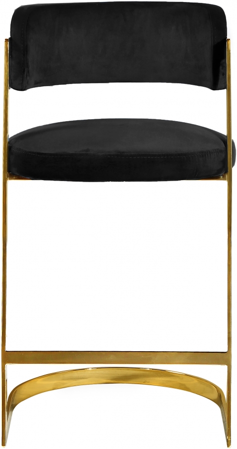 Stephanie Velvet Upholstered Counter Stool