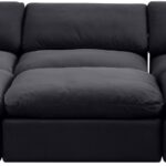 Comfy 119" Velvet Upholstered 6pc. Modular Sectional