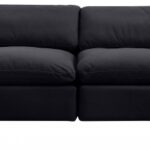Comfy 158" Velvet Upholstered 6pc. Modular Sectional