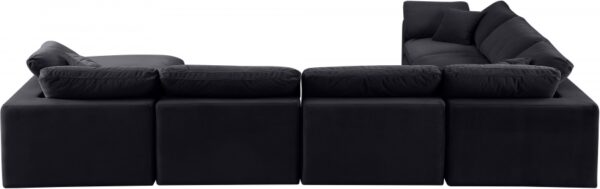 Comfy 158" Velvet Upholstered 7pc. Modular Sectional