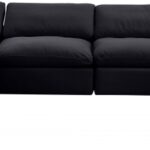 Comfy 158" Velvet Upholstered 7pc. Modular Sectional