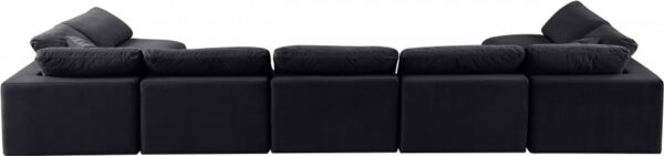 Comfy 197" Velvet Upholstered 7pc. Modular Sectional
