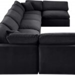 Comfy 197" Velvet Upholstered 7pc. Modular Sectional