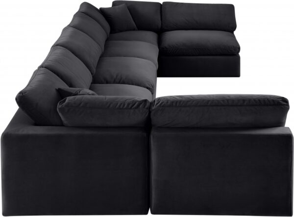 Comfy 197" Velvet Upholstered 7pc. Modular Sectional