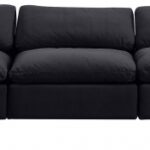 Comfy 197" Velvet Upholstered 7pc. Modular Sectional