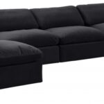 Comfy 197" Velvet Upholstered 7pc. Modular Sectional