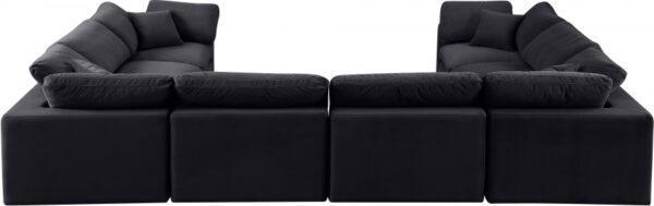 Comfy 158" Velvet Upholstered 8pc. Modular Sectional