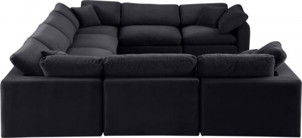 Comfy 158" Velvet Upholstered 8pc. Modular Sectional