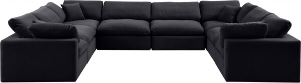 Comfy 158" Velvet Upholstered 8pc. Modular Sectional