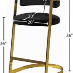 Stephanie Velvet Upholstered Counter Stool