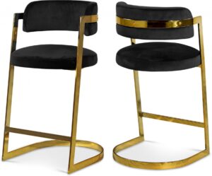 Stephanie Velvet Upholstered Counter Stool