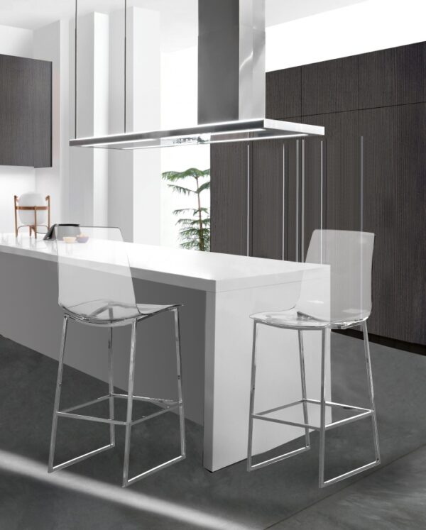 Lumen Chrome Counter Stool
