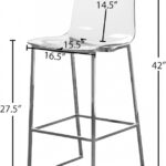 Lumen Chrome Counter Stool