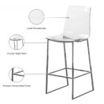 Lumen Chrome Counter Stool